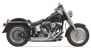Bassani Pro-Street Turn-Out System In Chrome For Harley Davidson 1986-2017 Softail Models (Except 2009 FXSTSSE) (1S24D)