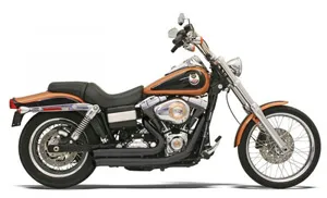 Bassani FireSweep Series Exhaust In Black Finish For Harley Davidson Dyna 2006-2017 With Mid Or Forward Controls (Except FLD) (13123D)