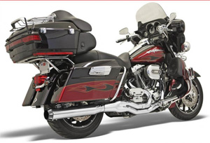 Bassani B4 Exhaust System In Chrome With Straight Muffler For Harley Davidson 1995-2016 Touring Models (FLH-757)