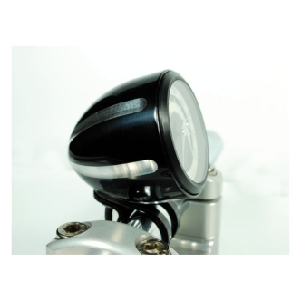 MotoGadget Groove Cup in Black Finish For Mounting Motoscope Tiny To 1 Inch Handlebars (5005026)