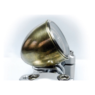MotoGadget Vintage Cup in Brass Finish For Mounting Motoscope Tiny To 1 Inch Handlebars (5005027)
