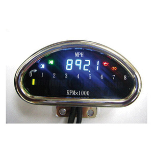 Doss CNC Aluminium Electronic Speedo In Chrome Mph (ARM214005)