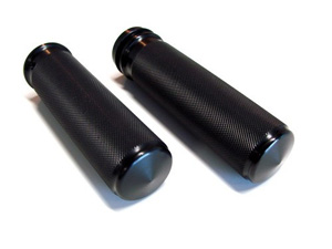 Joker Machine Sensor Type Knurled Handgrips In Black For 2008-2023 Harley Davidson Electronic Throttle Models (03-89BLK)