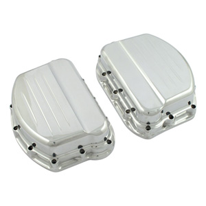 Paughco Panhead Rocker Box Covers In Forged Billet Aluminium In Polished Finish (765BP)