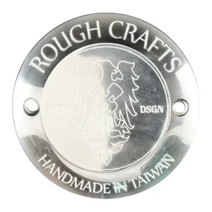 Rough Crafts Point Cover In Polished Finish, 2 Hole, For 1970-1999 B.T. (Excl. TC); 2004-2017 XL Big Twin Models (EXCL. Twin Cam) (933813-342)