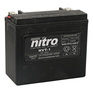 Nitro HVT Battery For 00-23 Softail; 97-17 Dyna; 97-03 XL; 07-17 V-Rod excl. 2007 VRSCR (ARM087059)