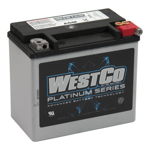 WestCo Sealed AGM Battery For 91-96 Softail & Dyna Models (ARM710855)