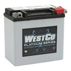 WestCo Platinum Series AGM Battery 200 CCA For Harley Davidson 2004-2022 XL Sportster & 2015-2020 XG Street Models (ARM610855)