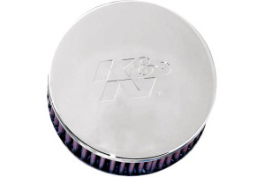 K&N Custom Air Cleaner Assembly 36-38mm Mikuni Air Filter, Open Round Style (RC-0850)