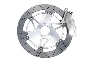 Harrison Billet T-Star 13 Inch Rotor In Polished, Clear Anodised or Black Finish For 2000-Up Harley Davidson