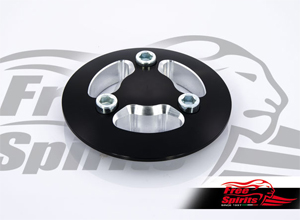 Free Spirits Pulley Cover In Black For Harley Davidson V-Rod Motorcycles (207716K)