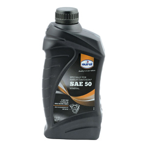 Eurol SAE 50 Mineral Motor Oil - 1 Litre For 1936-1983 Big Twin, 1957-1985 XL Sportster (Excluding Evo Engines) Models (ARM096909)