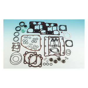 James Motor Gasket Set for 88/96 Inch Twin Cam (With 99-10 Style Head Breather Gaskets) 05-17 TCA/B - 0.045 Inches Silicone Coated Head Gaskets (17053-05)