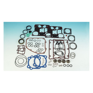 James Motor Gasket Set for 88/96 Inch Twin Cam (With 99-10 Style Head Breather Gasket) 05-17 TCA/B - 0.045 Inches PTFE Coated Head Gasket (17055-05)