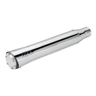 Supertrapp 3-1/2 Inch Internal Disc S/C Elite 1-3/4 Inch Inlet x 24 Inch Long Slip-On Muffler in Polished Finish (446-1724)
