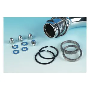 James Exhaust Gasket & Mount Kit (With Stock 84-90 Style Gaskets) Wire/Graphite Gaskets & Acorn Nuts For 1984-2025 B.T, 1986-2022 XL, 2008-2012 XR1200, 1987-2010 Buell XB Models (65324-83-KWG1)