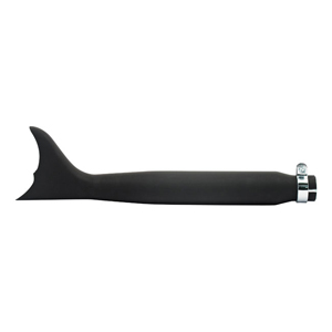 Doss Universal Batwing Fishtail Muffler in Black 22 inches (ARM489005)
