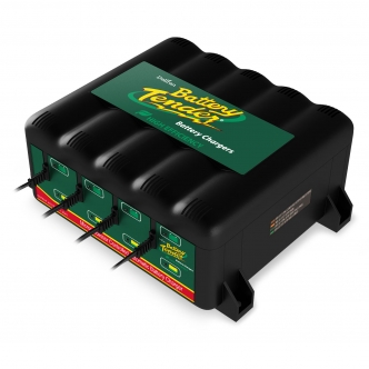 Deltran Battery Tender 4-Bank 12V Battery Charger With UK Wall Plug (ARM440099)