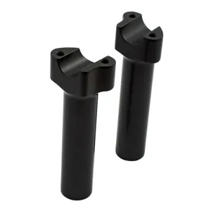 Wild 1 Straight 6.0 Inch Risers In Black (WO528B)