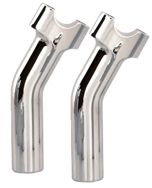 Wild 1 Pullback 5.5 Inch Risers In Chrome (WO527)