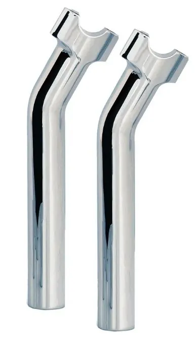 Wild 1 Pullback 9.5 Inch Risers In Chrome (WO530)