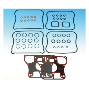 James Rocker Cover Gasket Set For 86-90 XL 883/1100/1200 (17030-89-X)