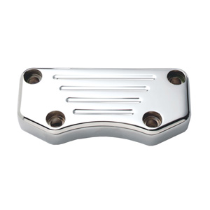 Wild 1 Ball Milled Billet Top Clamp In Chrome With Exposed Mounting Bolts (WO506)