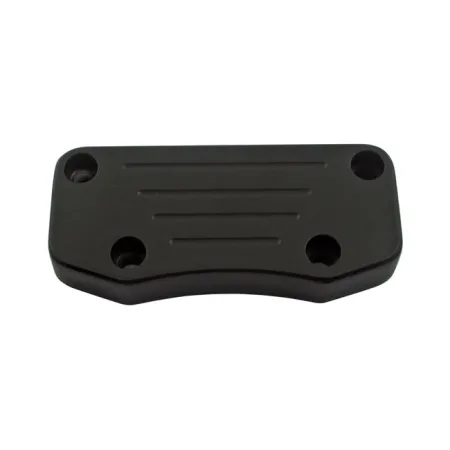 Wild 1 Ball Milled Billet Top Clamp In Black With Exposed Mounting Bolts (WO506B)