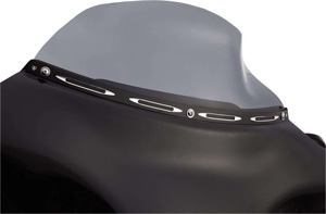 Arlen Ness Deep Cut Styled Windshield Trim In Black For 98-13 FLHT/FLHTC/FLHTCU/FLHX & HD FL Trike Models (03-690)