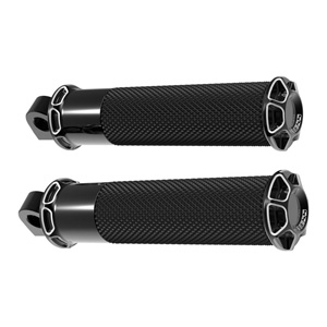 Arlen Ness Bevelled Fusion Footpegs In Black (07-929)