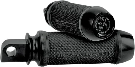 Performance Machine 90 Degree Elite Footpegs In Black Anodized Finish (0035-0094-B)