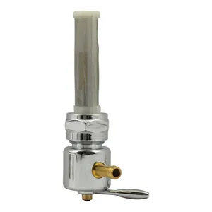 Doss Monster Show Petcock With Left Side Outlet For 1975-Up Tanks with 22mm Thread and 1/4 Inch Fuel Lines (ARM954805)