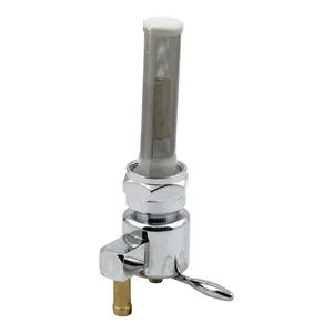 Doss Monster Show Petcock With Down Outlet For 1975-Up Tanks with 22mm Thread and 1/4 Inch Fuel Lines (62281S)