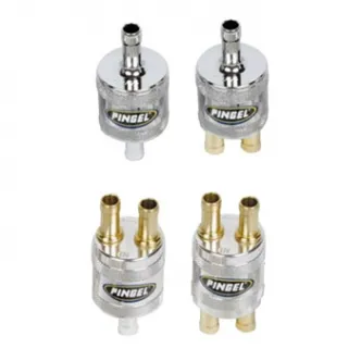 Pingel Fuel Filters 2-In/1-Out 5/16 Inch In Satin Machined Finish (ARM954419)