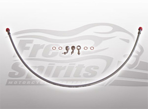 Free Spirits Front Braided Brake Line For Harley Davidson XL 1200 Forty Eight Motorcycles (203907)
