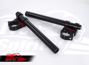 Free Spirits Clip On Bars In Black For 41.2mm Diameter Forks For Harley Davidson Models (202104K)