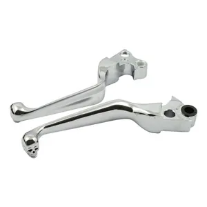 Doss Non Slotted Skull Handlebar Lever Set For Harley Davidson 96-15 Big Twin & 96-03 Sportster Motorcycles (Excl. 08-15 Touring & 2015 Softail) (20-280)