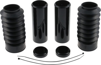 Cult Werk 6 Piece Fork Tube Cover Kit in Gloss Black Finish For 2016-2022 XL1200X/S Forty Eight Models (HD-SPO086)