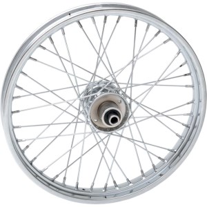 Drag Specialties Replacement Laced 40 Spoked Front Wheel 21x2.15 Inches For 84-95 FXST/C, 93-95 FXDWG And 85-86 FXWG (Single Disc) Part Number (0203-0410)