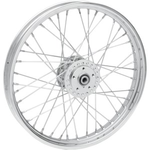 Drag Specialities Replacement Laced 40 Spoked Front Wheel 21x2.15 Inches For 84-99 FXR/FXD/XL (Single/Dual Disc) Part Number (0203-0412)