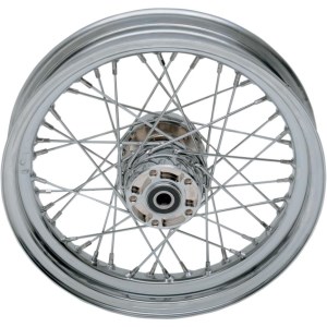 Drag Specialties Replacement Laced 40 Spoked Rear Wheel 16x3 Inches For 97-99 FXST/FLST, XL, FXD Part Number (0204-0372)