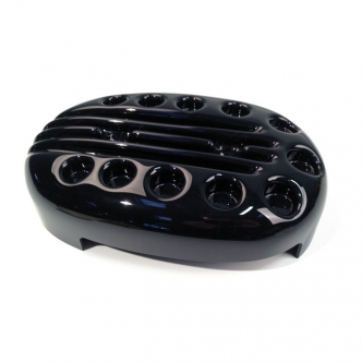 Cult Werk Slotted Air Cleaner Cover In Gloss Black Finish For Harley Davidson Sportster 2004-2020 (HD-SPO024)