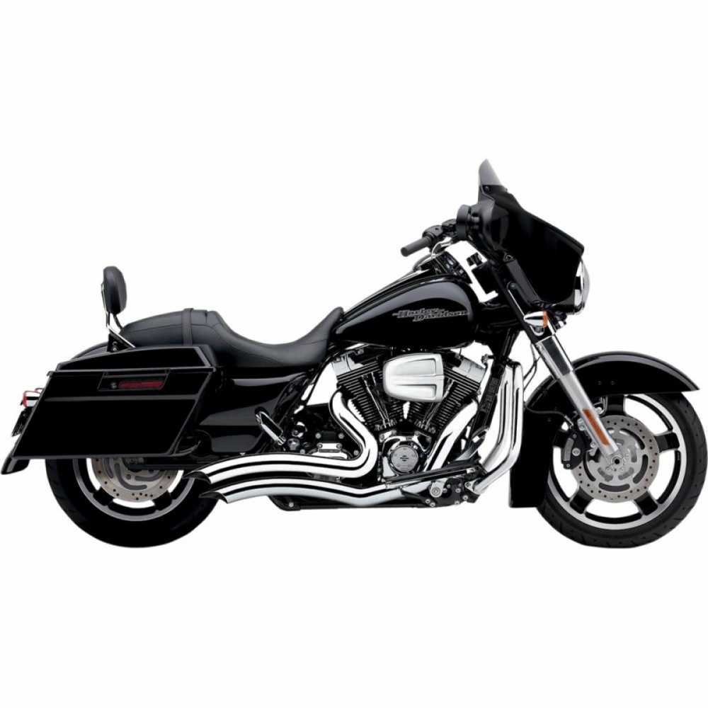 Cobra Speedster Short Swept Exhaust In Chrome For Harley Davidson 2010