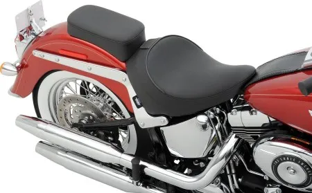 Drag Specialties Solo Seat (Smooth) With Optional Backrest And Pillion For 00-07 FLSTS/C, 05-17 FLSTN, 07-17 FLSTC (0802-0806)