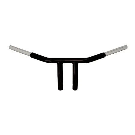 Wild 1 Pullback Drag Bars With 15cm (6 Inch) Rise In Black Finish For 1982-2024 Harley Davidson Including E-Throttle Models (WO500B)