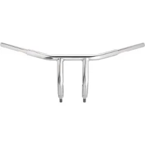 Wild 1 Springer Pullback Drag Bars With 10cm (4 Inch) Rise In Chrome Finish Finish for 1988-2011 Harley Davidson Springer Models (WO565)