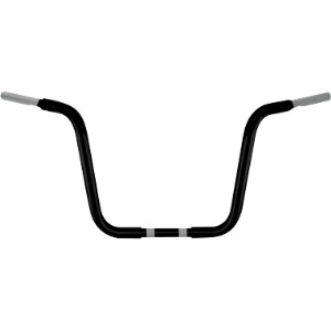 Wild 1 Ape Hanger Bars With 32cm (12.5 Inch) Rise In Black Finish For 1982-2020 Harley Davidson Models (excl. 88-11 Springers) (WO502B)