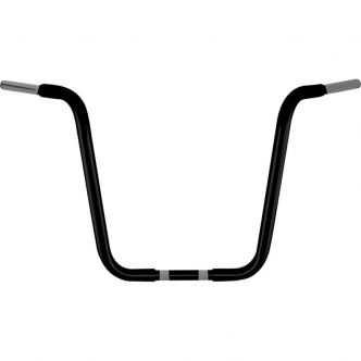 Wild 1 Ape Hanger Bars With 35.5cm (14 Inches) Rise In Black Finish For 1982-2020 Harley Davidson Models (excl. 88-11 Springers) (WO572B)