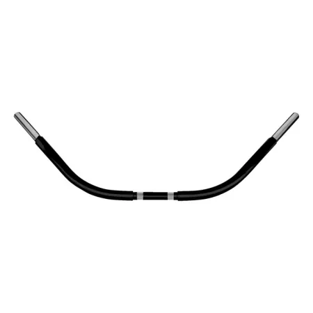 Wild 1 Beach Bars With 89mm (3.5 Inch) Rise In Black Finish For 1982-2024 Harley Davidson Including E-Throttle Models (excl. 88-11 Springers) (WO550B)