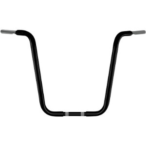 Wild 1 Psycho Chubby 45.5cm (18 Inch) Ape Hanger Bars In Black Finish For 1982-2020 Harley Davidson Models (excl. 88-11 Springers) (WO570B)